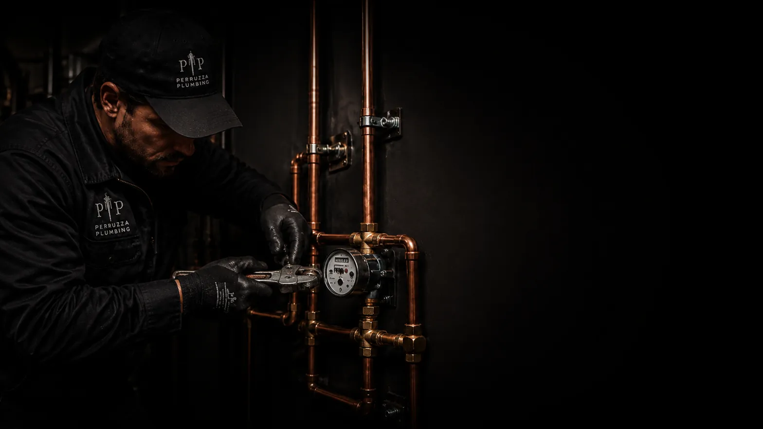 Modern water meter and mechanical room